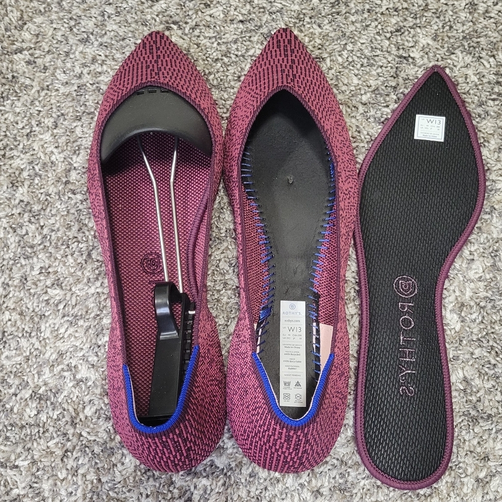 Euc Rothy's Fig Python Points - image 1